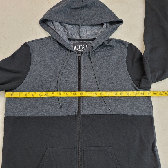 Victoria Sport Front Zip Fleece Hoodie Sz M - Picture 7 of 16